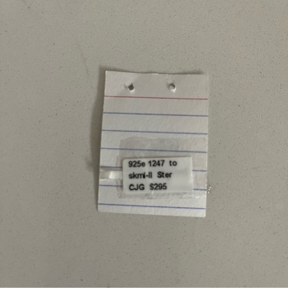 One of a kind sterling silver 926 Tourmaline slice earrings - Picture 6 of 8